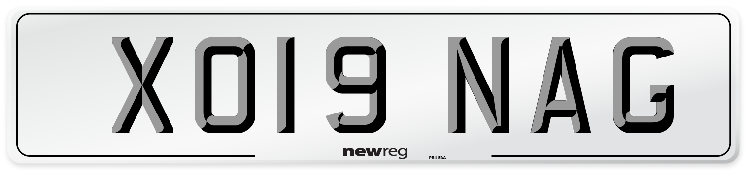 XO19 NAG Number Plate from New Reg